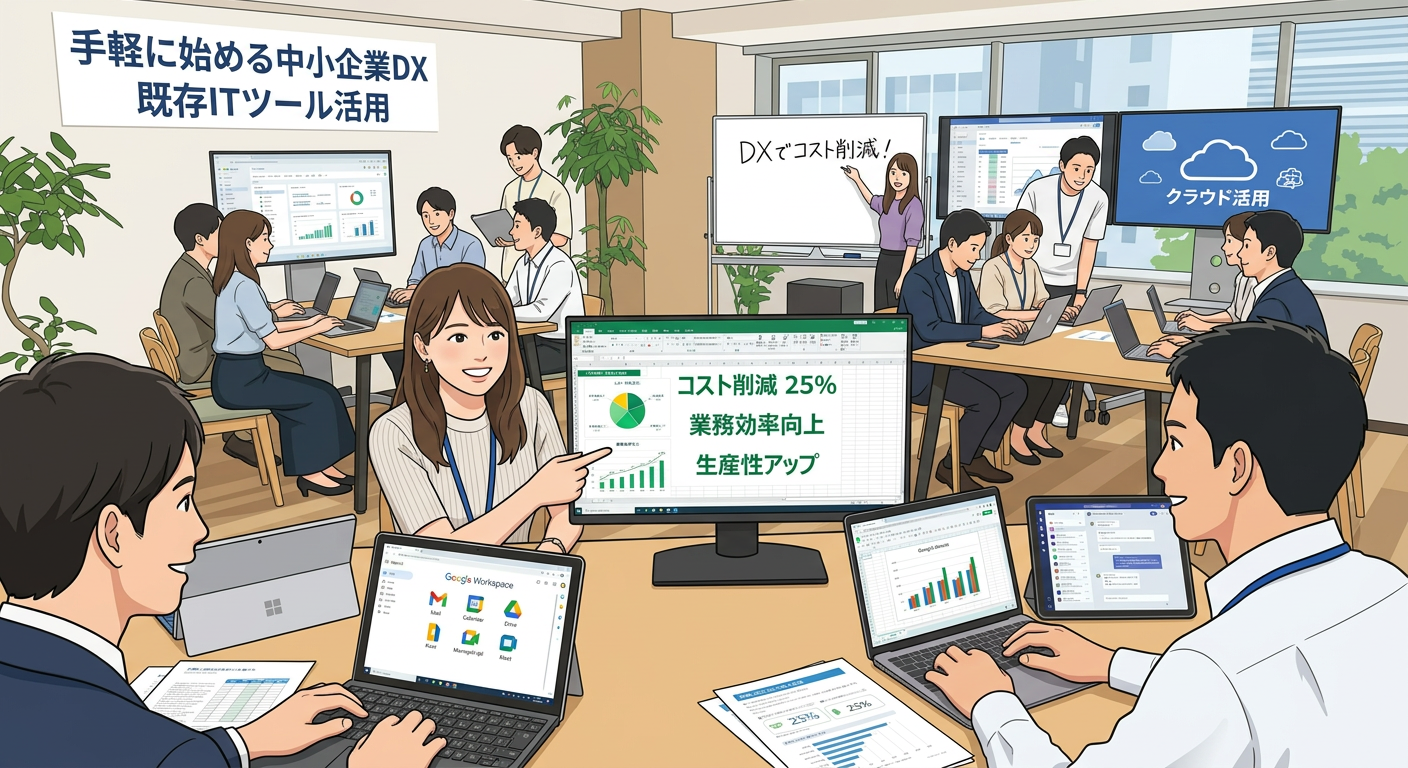 埼玉県の中小企業向けDX支援｜業務効率化・コスト削減・AI活用まで一気通貫